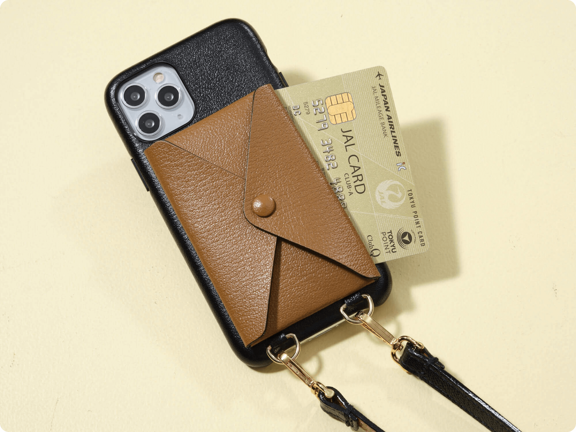 【辻元舞さん別注】 ショルダーストラップ付 バックカバーiPhoneケース
