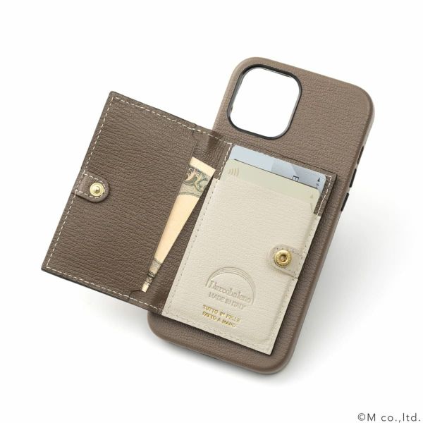 ミニウォレット付バックカバーiPhoneケース | M(エンメ)ONLINESHOP