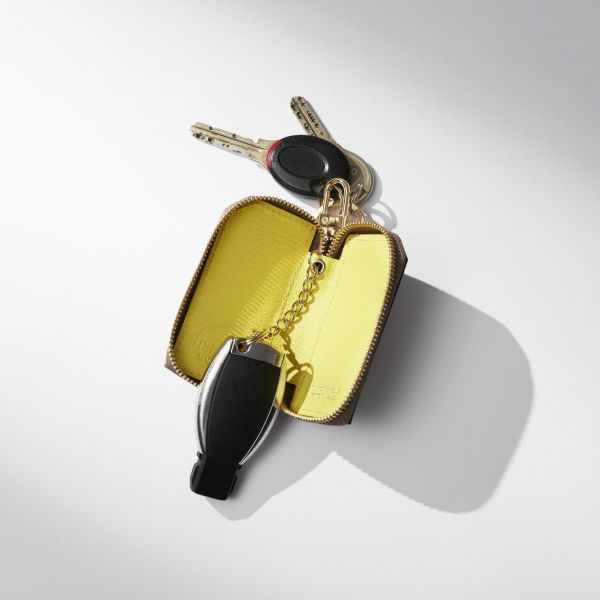 L'arcobaleno レザー トレイ グレイ＊イエロー L'arcobaleno レザー トレイ グレイ＊イエロー 【公式通販】