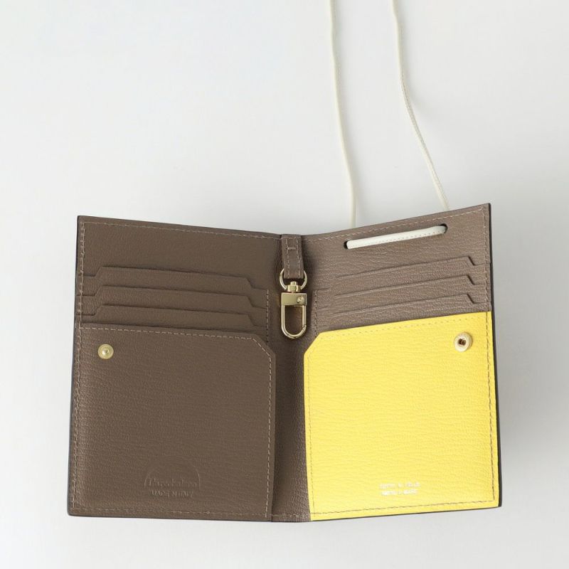 フラップショルダーウォレット GRAY*YELLOW | ラルコバレーノ