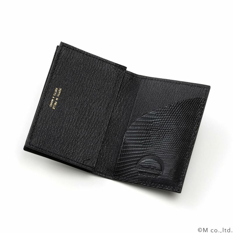 リザード名刺入れ BLACK | ラルコバレーノ公式通販