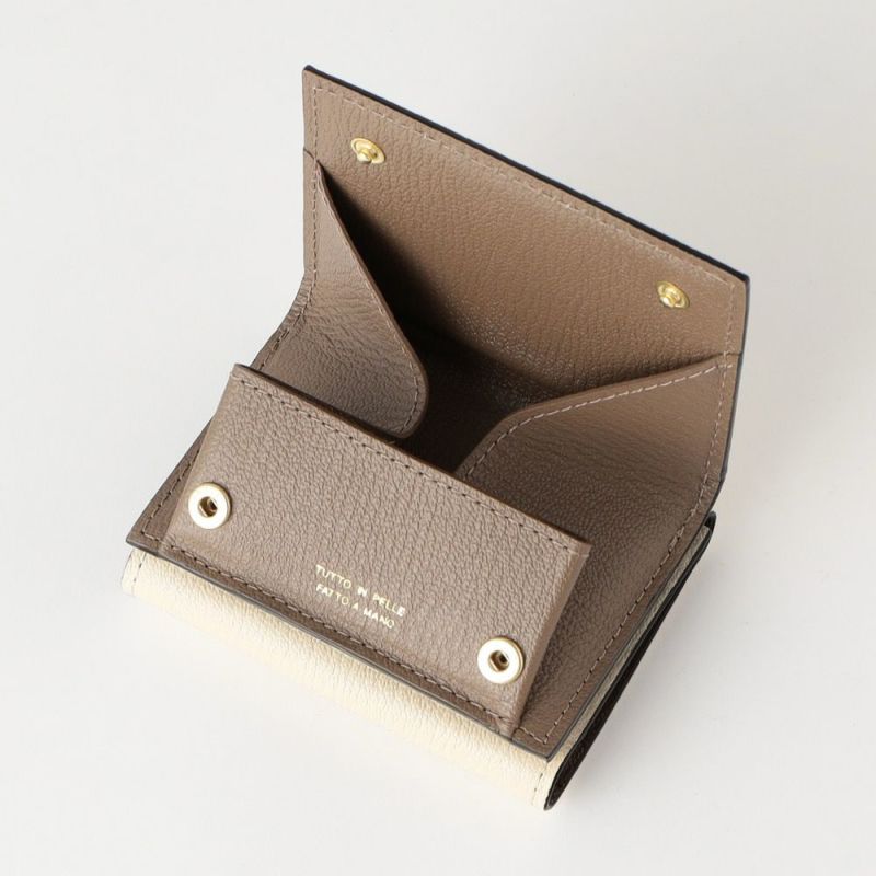 ラルコバレーノ三つ折り財布 三つ折りミニウォレット WHITE*GRAY | ラルコバレーノ公式通販