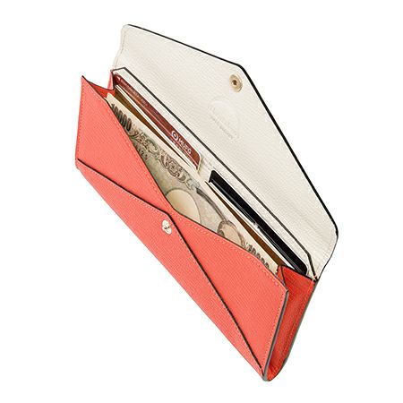 エンベロップ型ロングウォレット ORANGE*WHITE | ラルコバレーノ公式通販