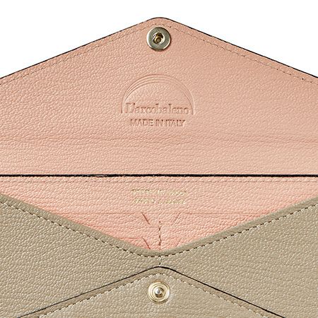 エンベロップ型ロングウォレット BEIGE*PINK | ラルコバレーノ公式通販