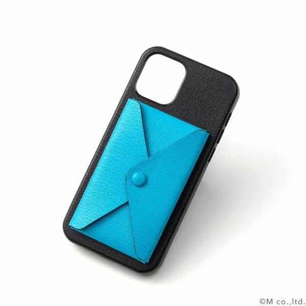 バックカバーiPhoneケース BLACK*TURQUOISE | ラルコバレーノ公式通販