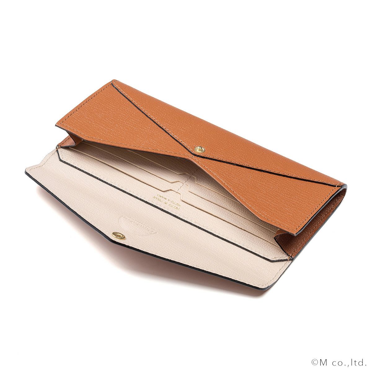 エンベロップ型ロングウォレット CARAMELLO*PANNA エンベロップ型ロングウォレット CARAMELLO*PANNA