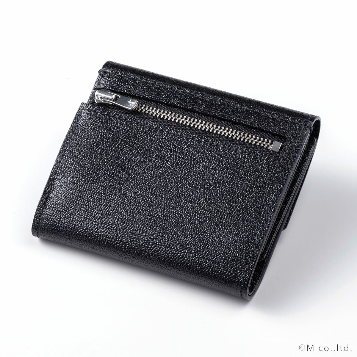 フラップ三つ折りウォレット BLACK*TURQUOISE | ラルコバレーノ公式通販