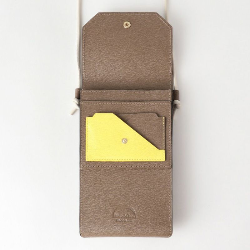フラップショルダーウォレット GRAY*YELLOW | ラルコバレーノ