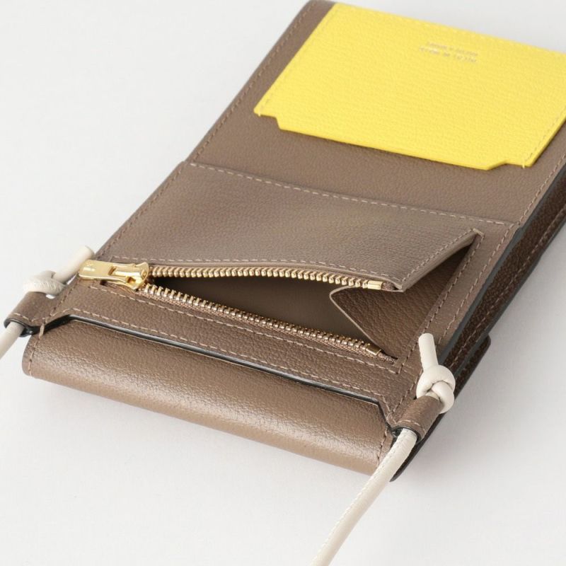フラップショルダーウォレット GRAY*YELLOW | ラルコバレーノ