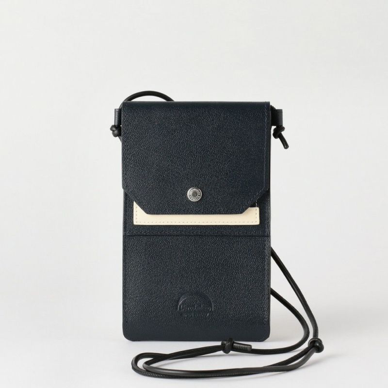 フラップショルダーウォレット NAVY*WHITE | ラルコバレーノ公式通販