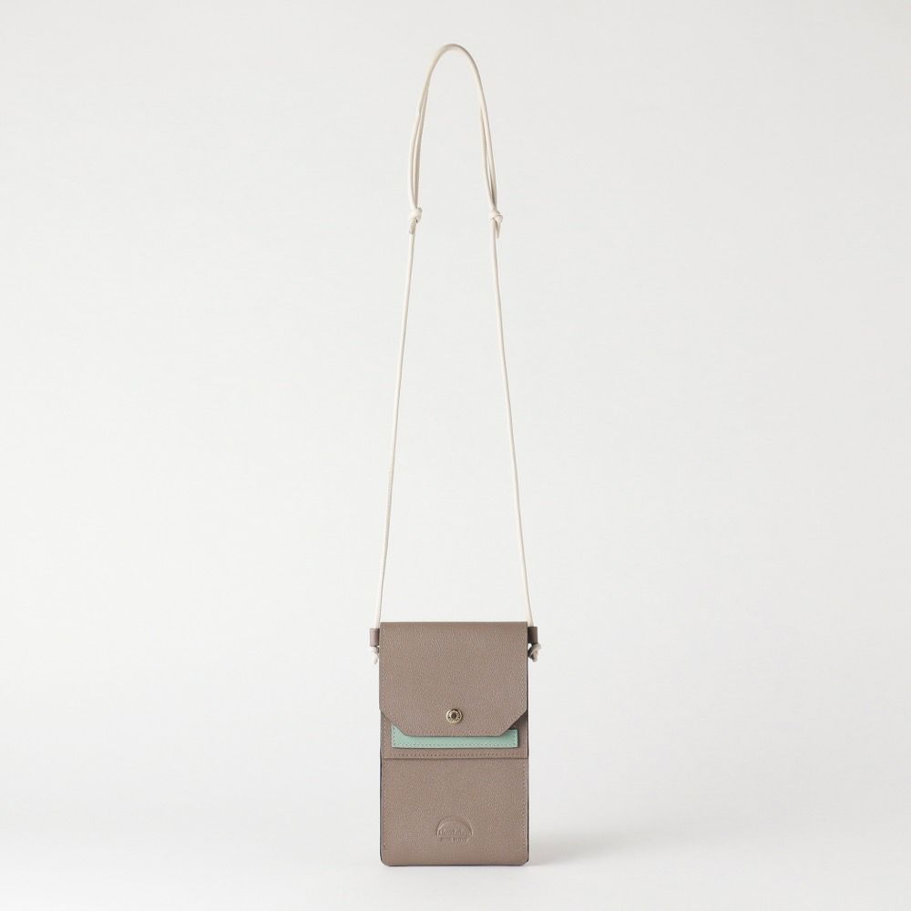 L’arcobaleno フラップショルダーウォレット TORTORA フラップショルダーウォレット TORTORA*MINT GREEN | ラルコバレーノ