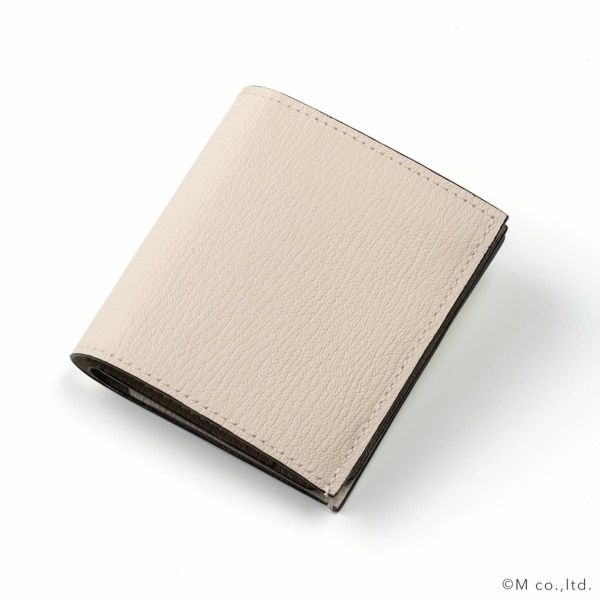 二つ折りカードウォレット WHITE*GRAY | ラルコバレーノ公式通販