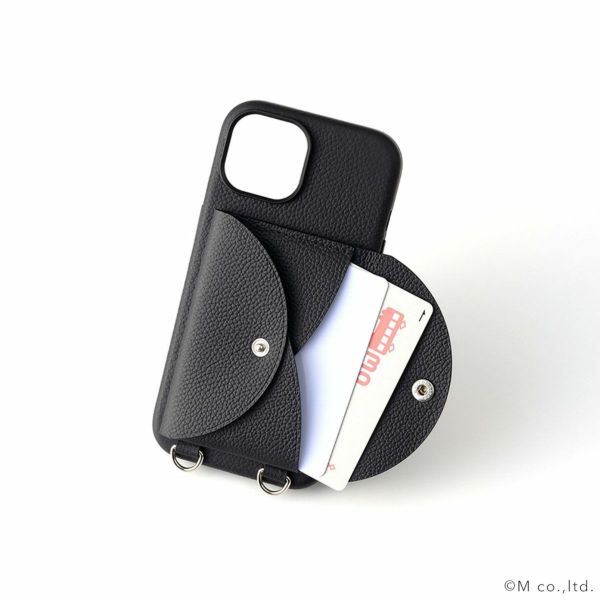 iPhone 14】ストラップタイプカードケース付iPhoneケース（サイド 