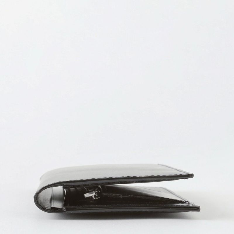 【中古】 フレンチカーフ BLACK 二つ折りロングウォレット 小物