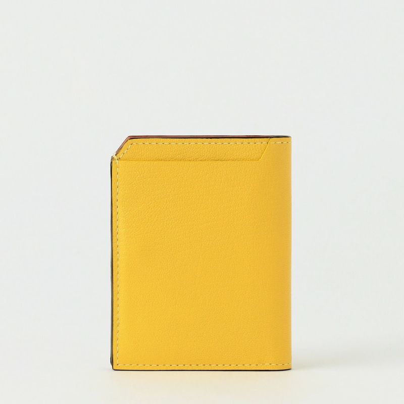 L’arcobaleno 新品 スマートカードウォレット MUSTARD スマートカードウォレット MUSTARD*ORANGE*PANNA
