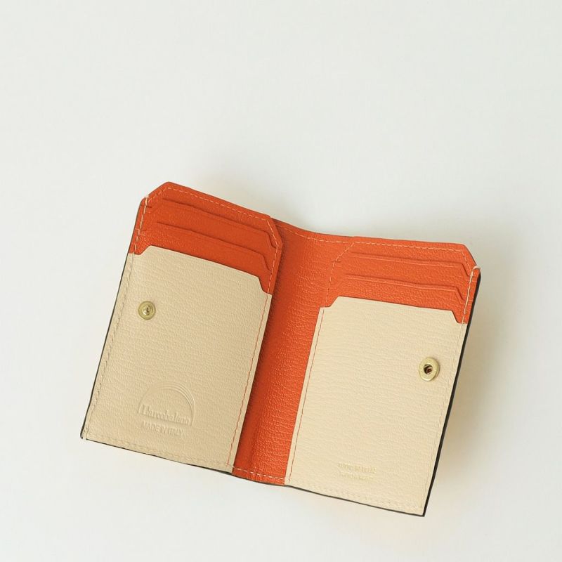 L’arcobaleno 新品 スマートカードウォレット MUSTARD スマートカードウォレット MUSTARD*ORANGE*PANNA