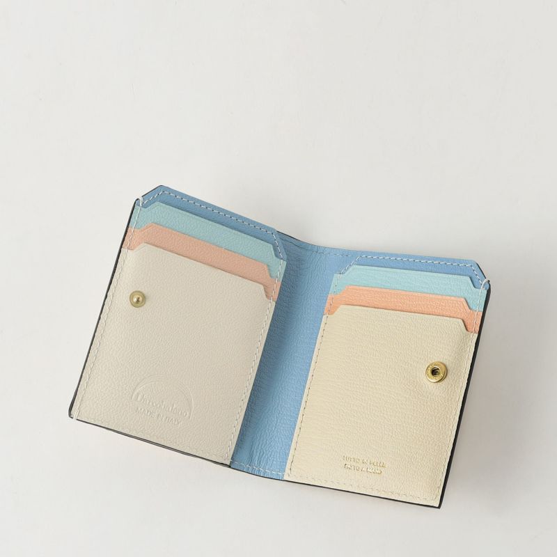 L’arcobaleno 新品 スマートカードウォレット SODA スマートカードウォレット WHITE*SKYLINE*SODA*NUDE PINK