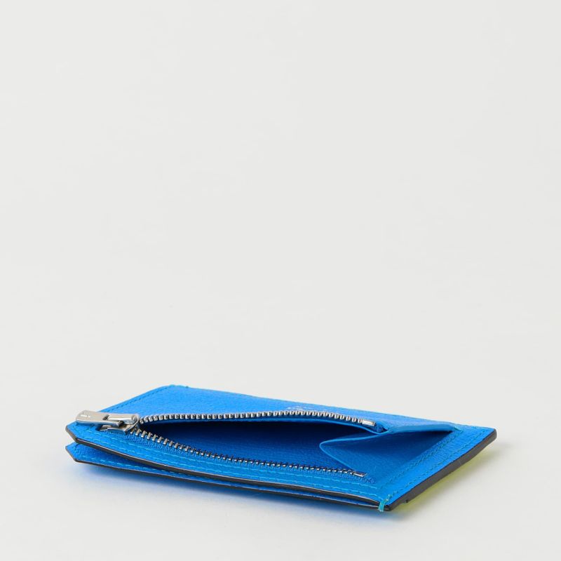 ラルコバレーノ　レザー　スマートミニウォレット　ターコイズブルー L'arcobaleno - 【残り1点】 MINI WALLET / LA354 ゴートレザー