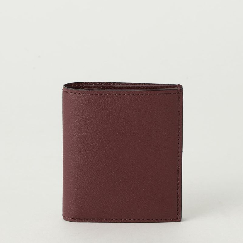 25秋シーズン限定】スナップタイプ二つ折りミニウォレット BORDEAUX